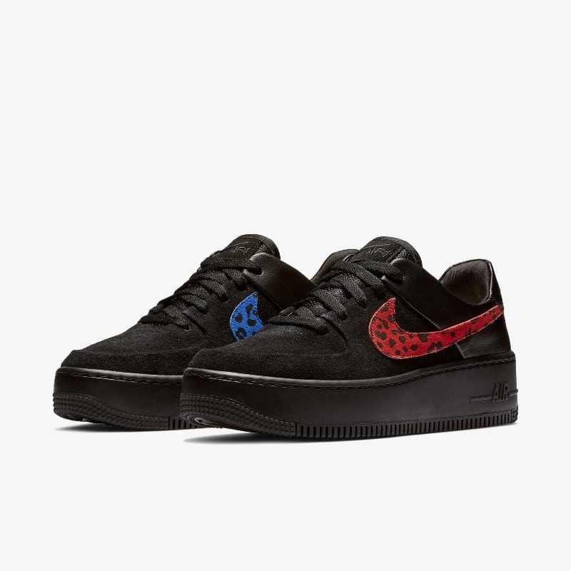 Nike Air Force 1 Sage Low Premium Black Leopard